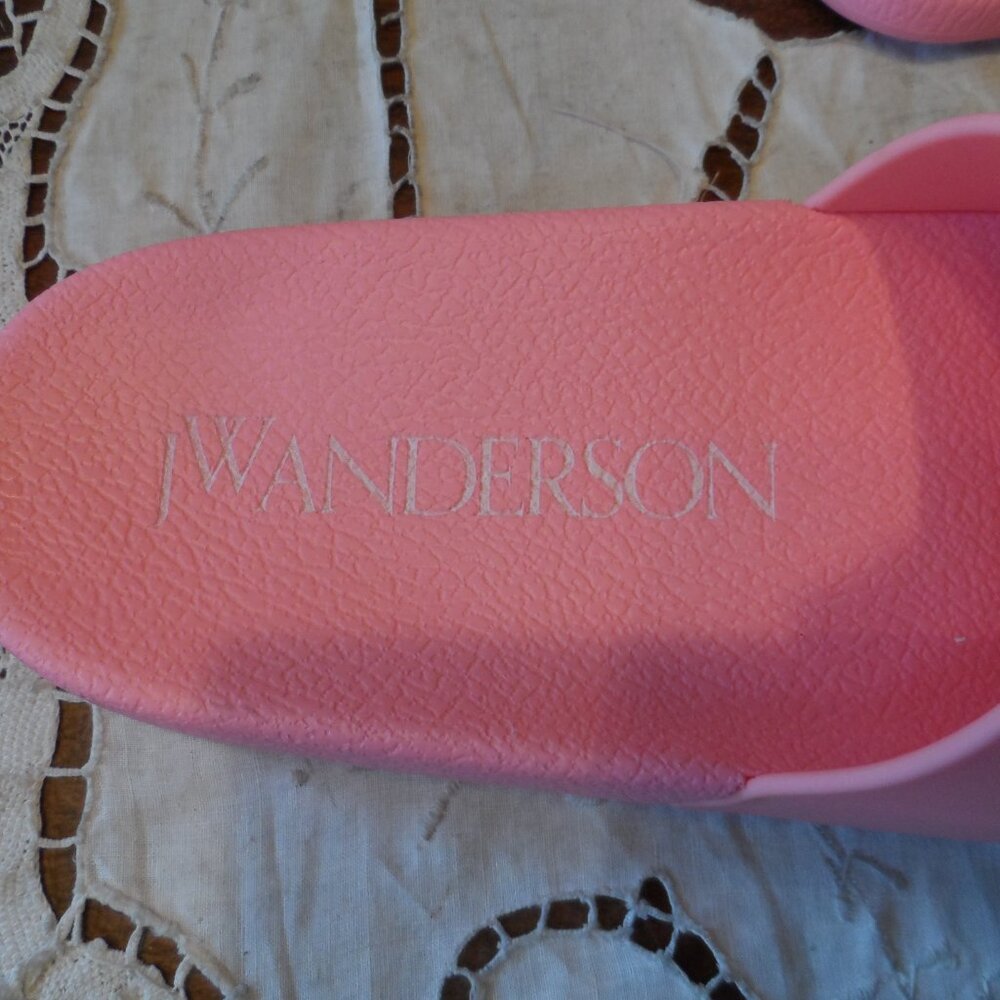 New JW Anderson Pink Rubber Pool Slides w/Signature Anchor Logo Size EU 39 /US 9 - Picture 4 of 16